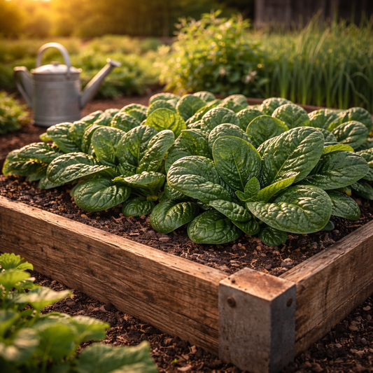 America Spinach Seeds – Heirloom Spinach Variety – Cold Hardy Leafy Greens – Non-GMO Garden Seeds for Spring & Fall Planting