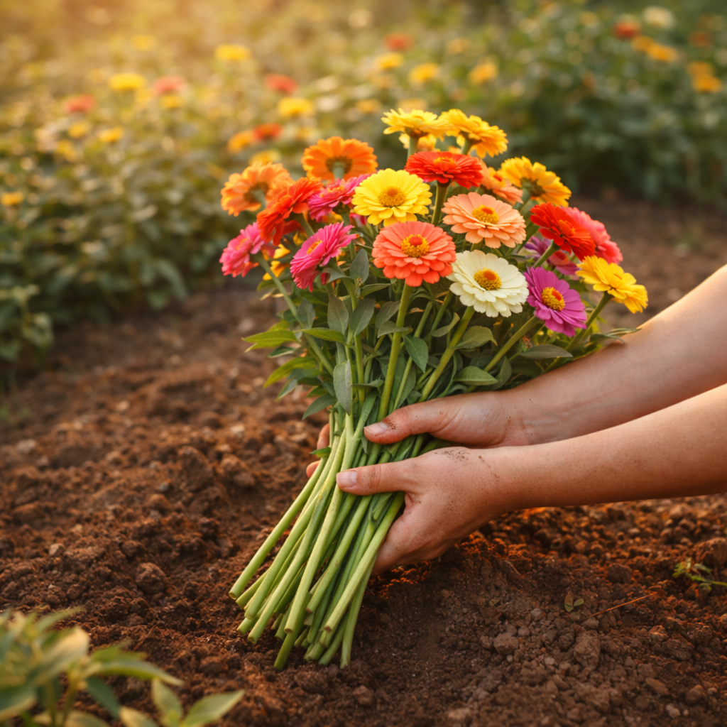 πΈ Organic Zinnia Seeds β Cut and Come Again Heirloom Flower Seeds