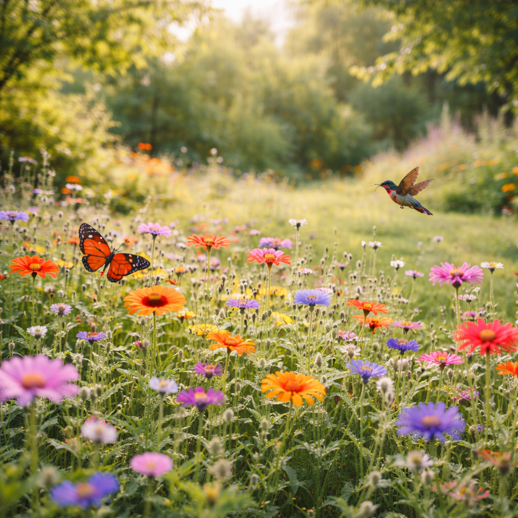 Hummingbirds, Butterflies & Bees Pollinator Wildflower Seed Mix