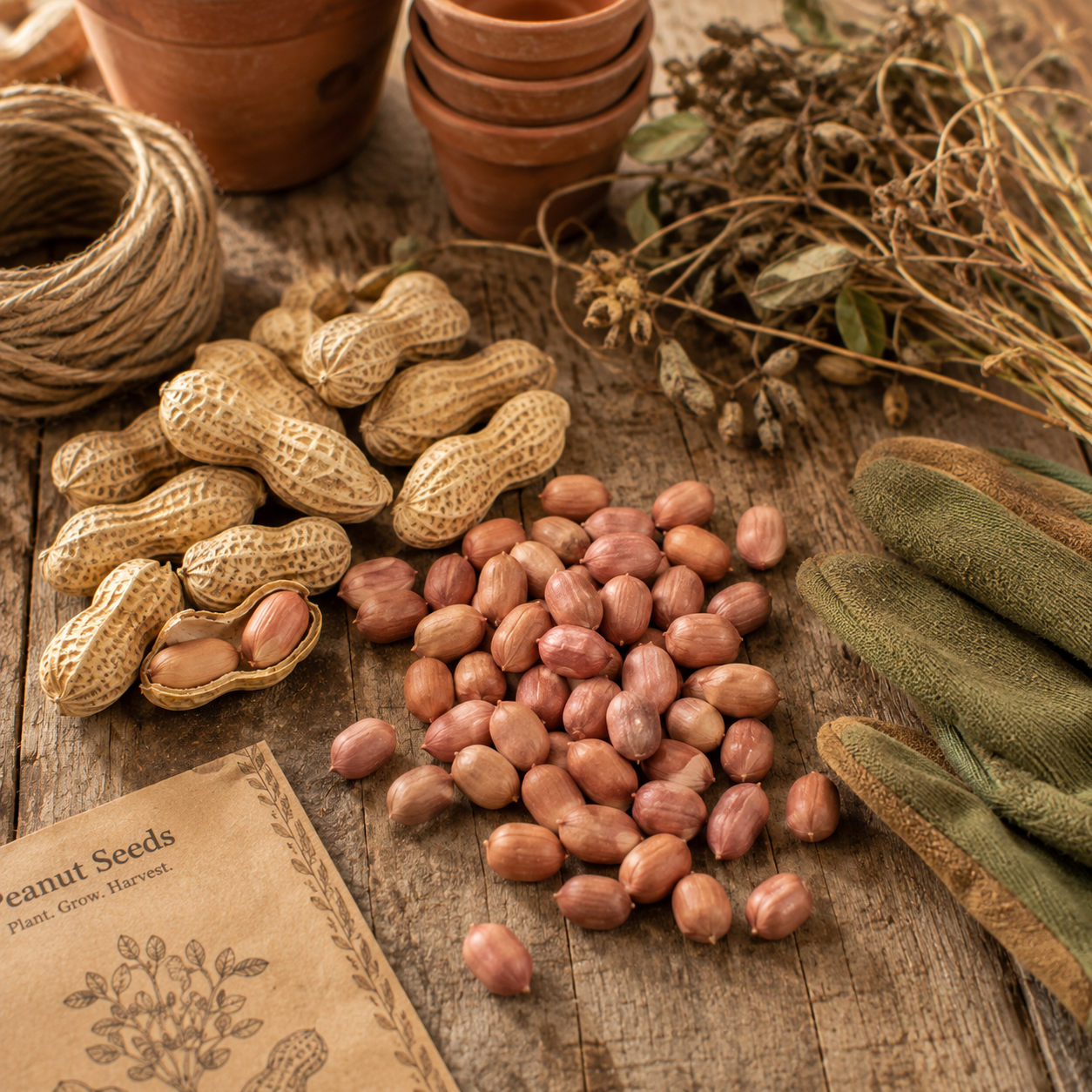 Jumbo Peanut Seeds – Large Shelling Peanuts – High Yield Heirloom 10+ seeds
