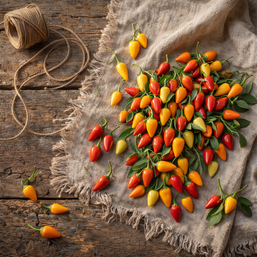 Autumn Time Ornamental Pepper Seeds | Colorful Fall Peppers | Heirloom| Patio & Container