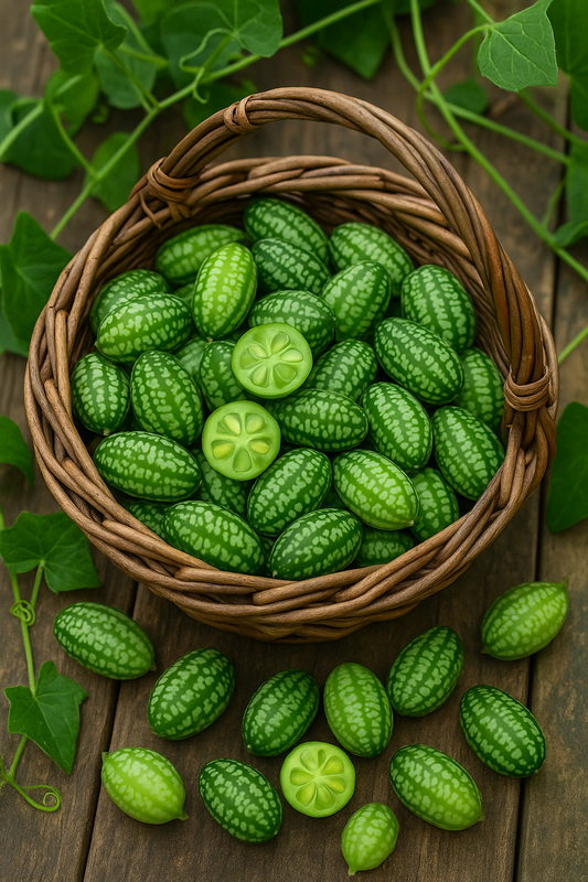🌿 Mexican Sour Gherkin Cucamelon / Mouse Melon Cucumber Seeds