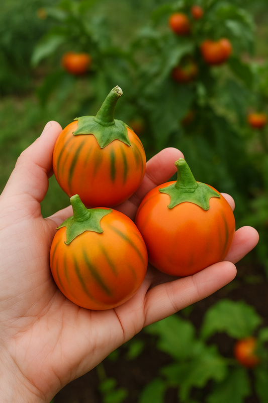 Turkish Orange Eggplant Seeds – Scarlet / Ethiopian Eggplant