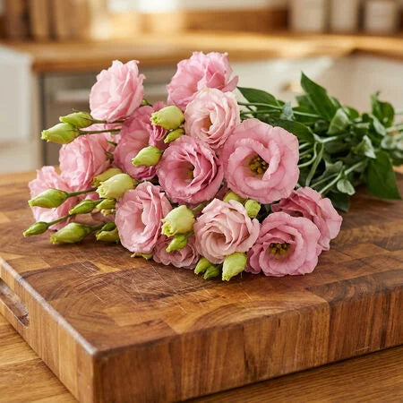 Rosita 2 Pink Flash F1 Lisianthus 10 Seeds – Double Pink Cut Flowers – Elegant Wedding Bouquet & Florist Flower Seeds