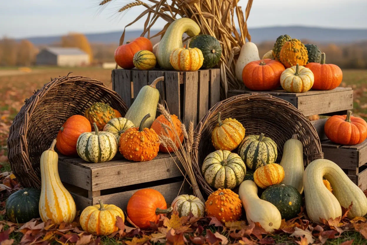 Gourds Sprouts and Petals