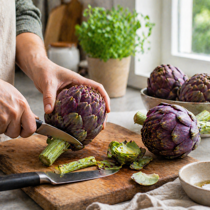 Purple Italian Globe Artichoke Seeds – Heirloom Artichoke Seeds – Large Tender Buds – Gourmet Vegetable Seeds