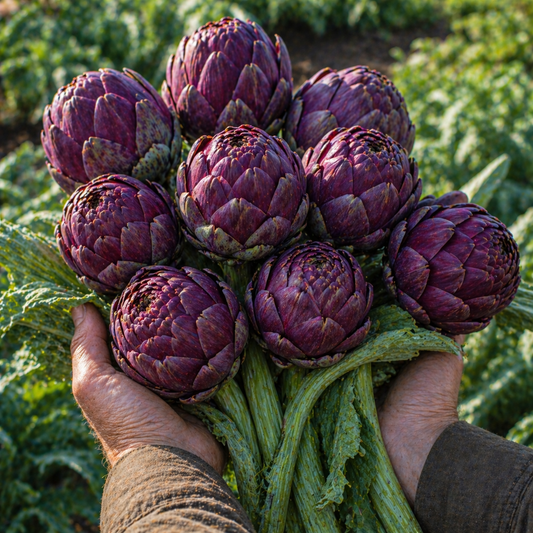 Purple Italian Globe Artichoke Seeds – Heirloom Artichoke Seeds – Large Tender Buds – Gourmet Vegetable Seeds