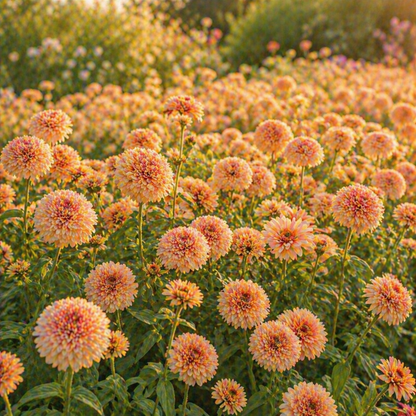 Zinderella Peach Zinnia Seeds – Double Bloom Zinnia – Peach Zinnia Flowers – Cut Flower – Unique Scabiosa Style Zinnias