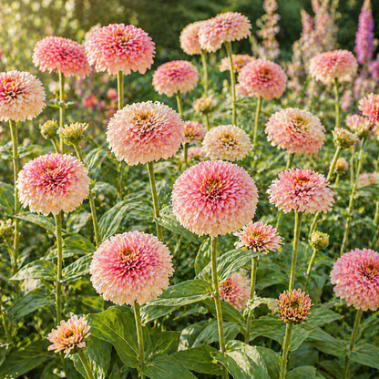 Blushing Bride Zinnia Seeds – Soft Pink & Cream Zinnias – Romantic Pastel Flowers – Cut Flower Garden – Summer Bloom Seeds