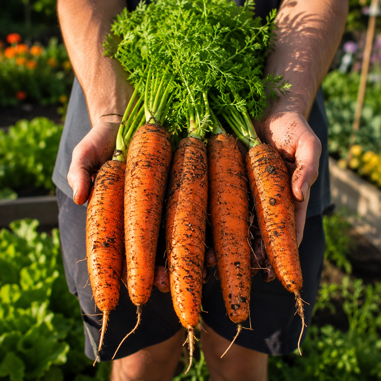 Autumn King Flakkee Carrot 500 Seeds – Heirloom Carrot – Large Storage Orange Carrot