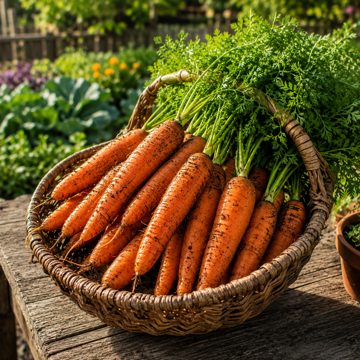 Autumn King Flakkee Carrot 500 Seeds – Heirloom Carrot – Large Storage Orange Carrot