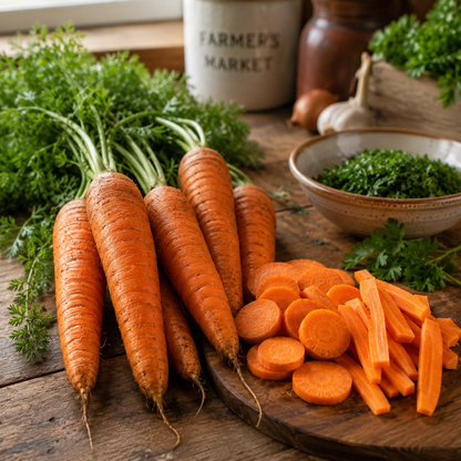 Autumn King Flakkee Carrot 500 Seeds – Heirloom Carrot – Large Storage Orange Carrot