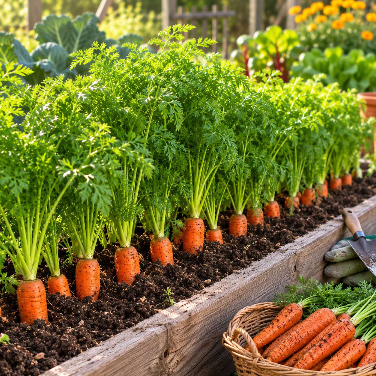 Autumn King Flakkee Carrot 500 Seeds – Heirloom Carrot – Large Storage Orange Carrot