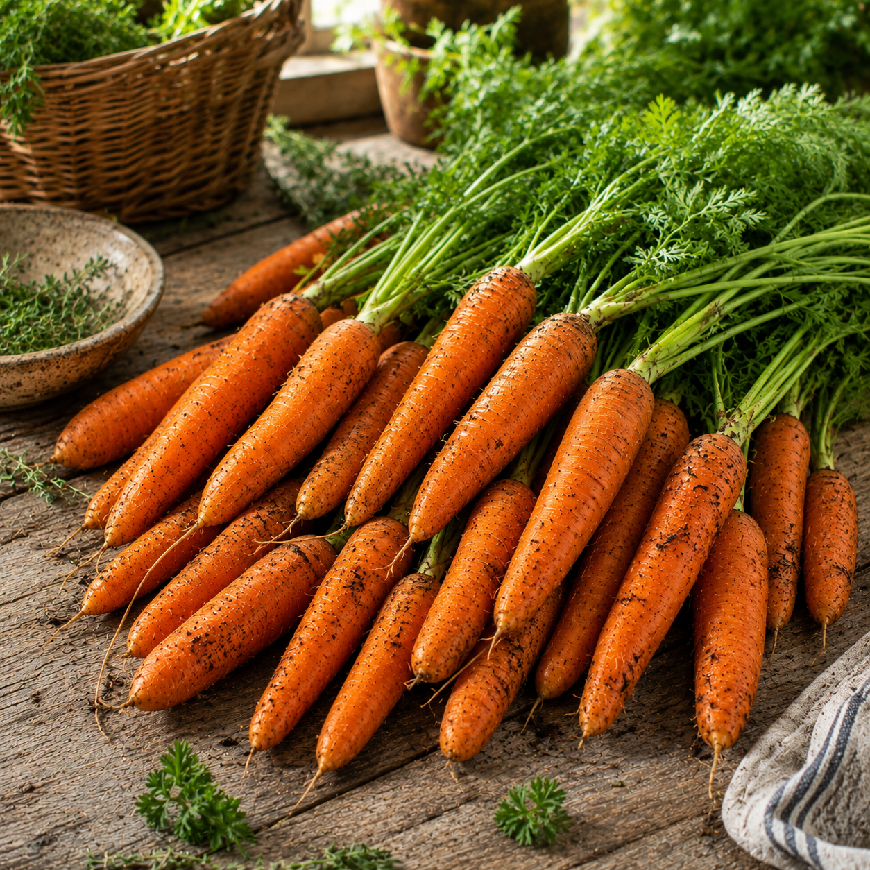 Autumn King Flakkee Carrot 500 Seeds – Heirloom Carrot – Large Storage Orange Carrot