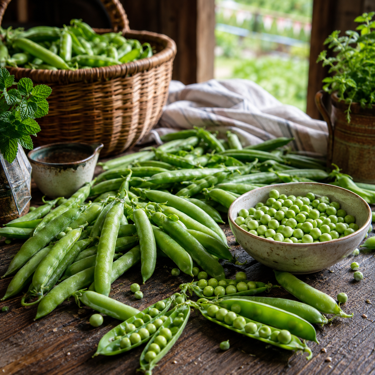 Early Frosty Pea 25+Seeds – Heirloom Early Garden Pea – Sweet Green Shelling Peas
