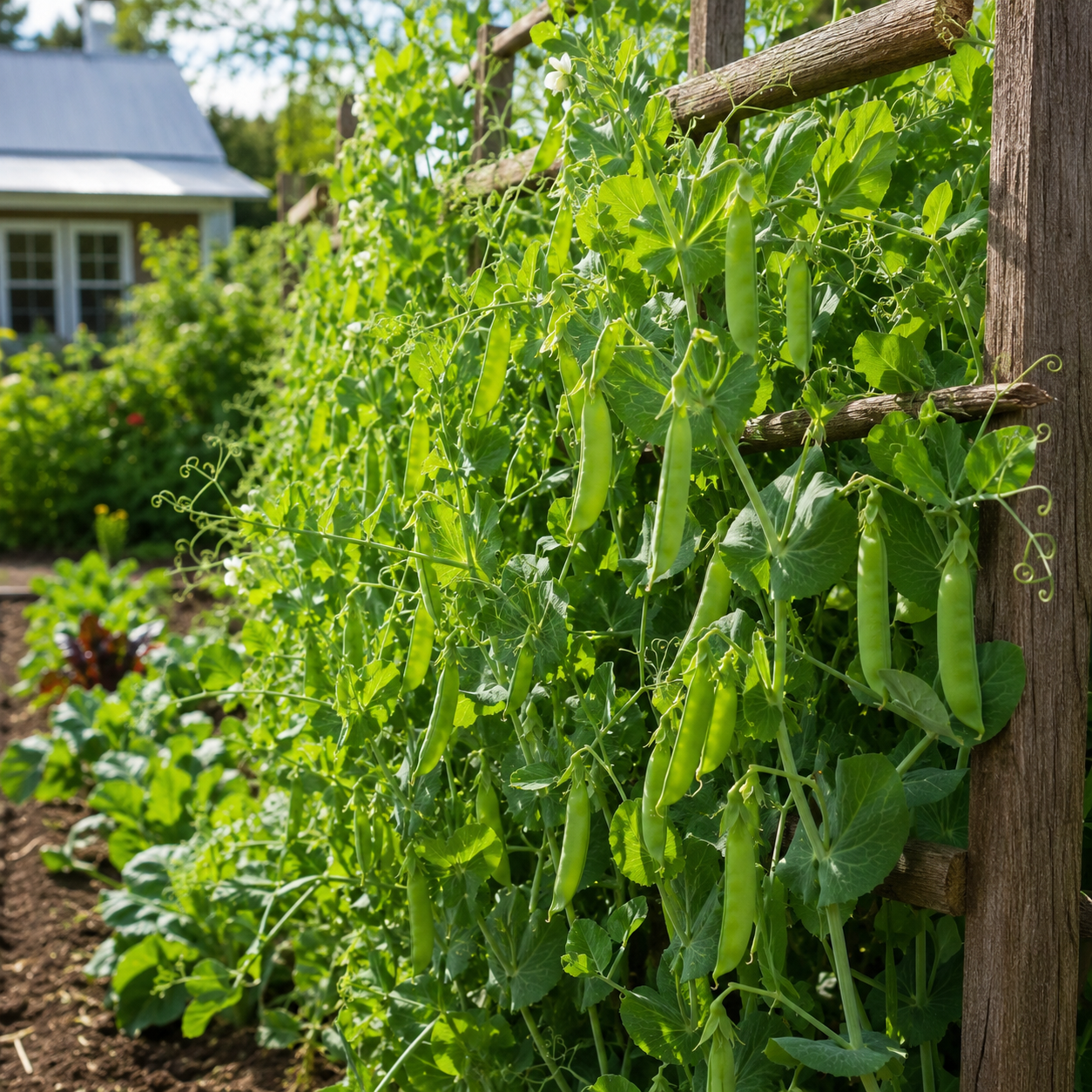 Early Frosty Pea 25+Seeds – Heirloom Early Garden Pea – Sweet Green Shelling Peas