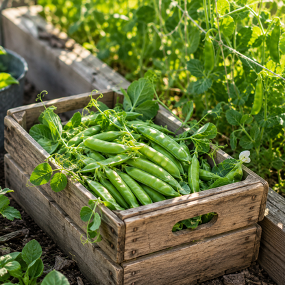 Cascadia Snap Pea 30+Seeds – Sweet Sugar Snap Peas – Productive Crisp Edible Pods