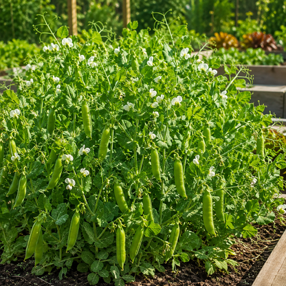 Progress No. 9 Pea 25+ Seeds – Early Dwarf Shelling Sweet Peas – Compact Containers Hydroponics