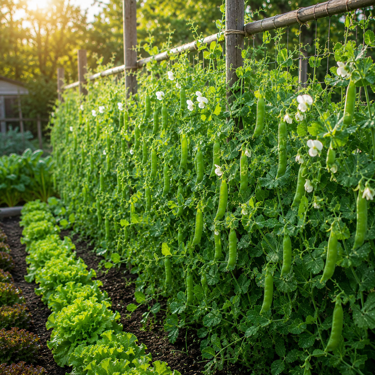 Sugar Daddy Snap Pea 50+ Seeds – Productive Stringless Edible Pod Peas – Sweet Crisp Snap Peas