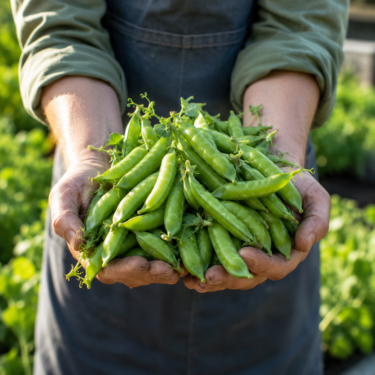 Sugar Ann Snap Pea 25+Seeds – Compact Early Dwarf Sugar Snap Peas – Sweet Edible Pods