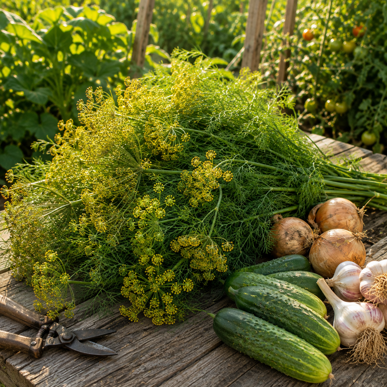 Mammoth Long Island Dill 1000+Seeds – Heirloom Herb Seeds – Tall Aromatic Dill for Pickling