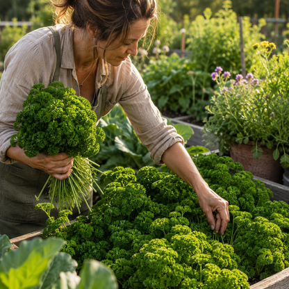 Evergreen Parsley 100+ Seeds – Heirloom Curly Leaf Parsley