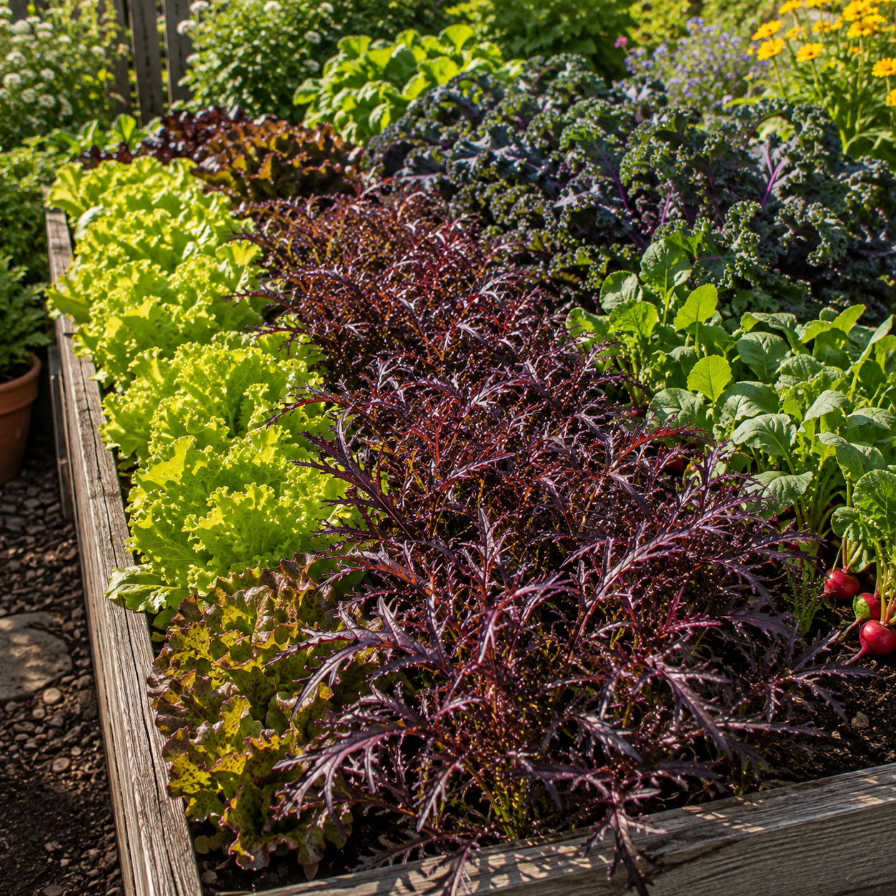Mizuna Red Streaks Mustard 500+ Seeds – Heirloom Japanese Asian Greens