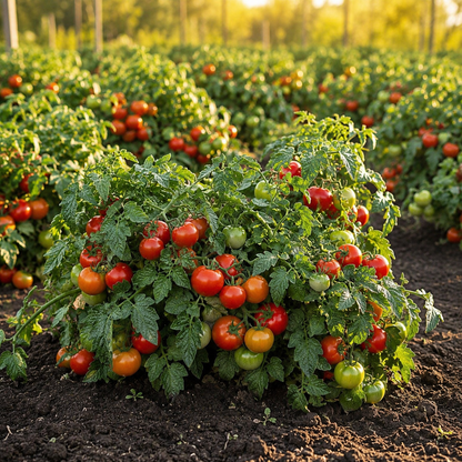 ittle Sicily F1 Tomato 10+Seeds – Compact Red Slicer Tomato – Dwarf Patio Container Tomato Sprouts and Petals
