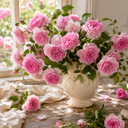 Pink Climbing Rose 10 Seeds – Romantic Pink Climber – Fragrant Garden Rose – Trellis & Arbor Flower Seeds
