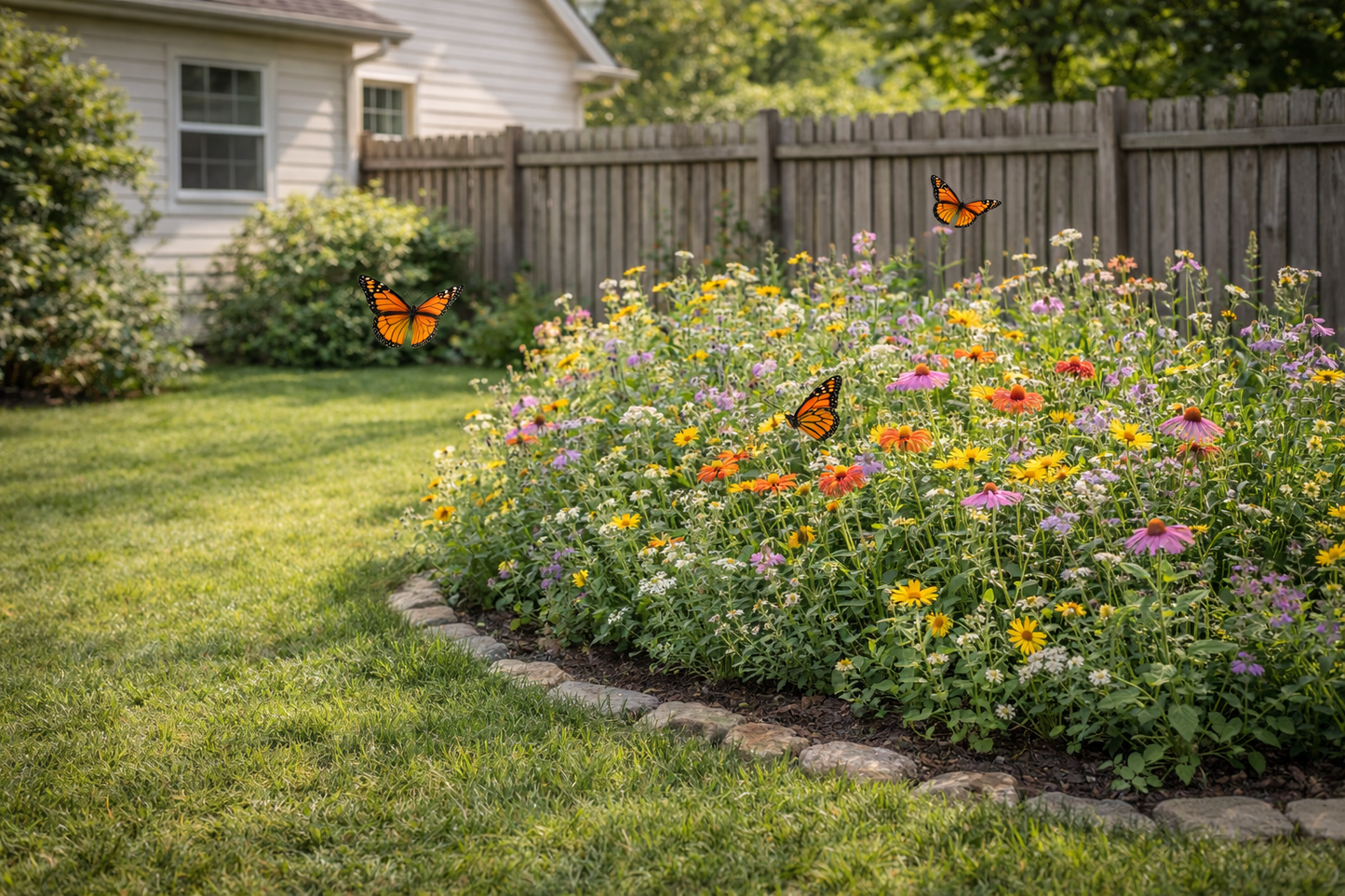 Monarch Butterfly Mix Wildflower Seeds | Pollinator Garden Blend | Non-GMO Heirloom Flowers