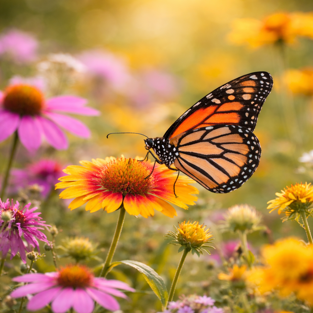 Monarch Butterfly Mix Wildflower Seeds | Pollinator Garden Blend | Non-GMO Heirloom Flowers