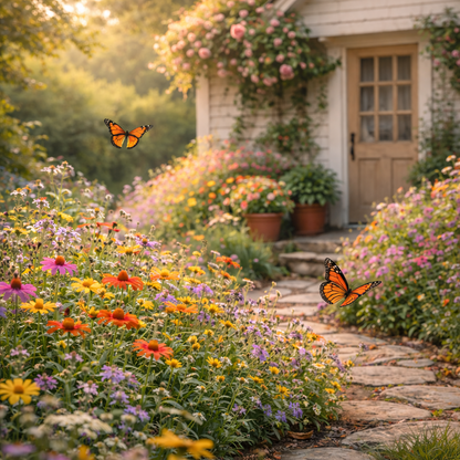 Monarch Butterfly Mix Wildflower Seeds | Pollinator Garden Blend | Non-GMO Heirloom Flowers