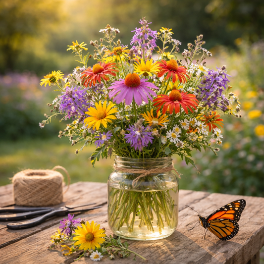 Monarch Butterfly Mix Wildflower Seeds | Pollinator Garden Blend | Non-GMO Heirloom Flowers