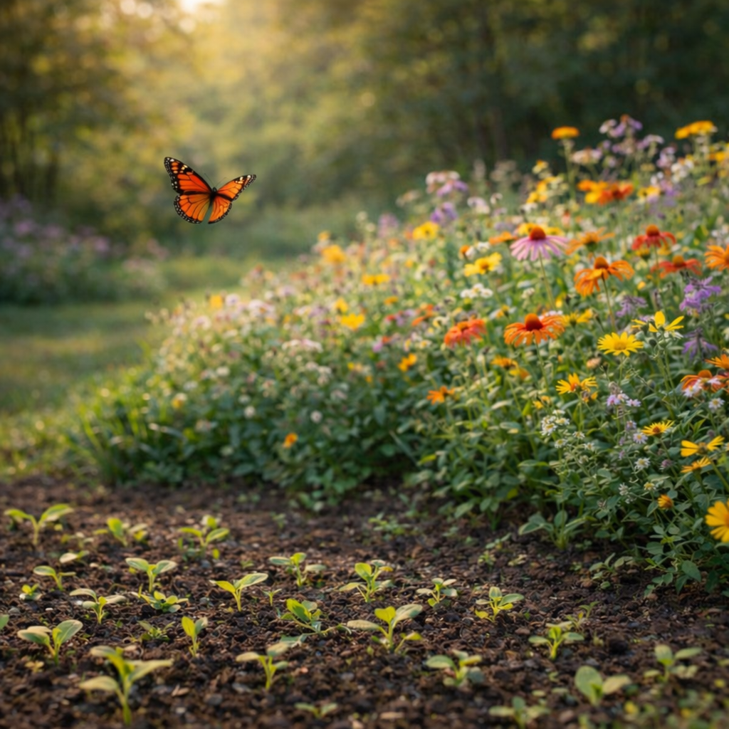 Monarch Butterfly Mix Wildflower Seeds | Pollinator Garden Blend | Non-GMO Heirloom Flowers