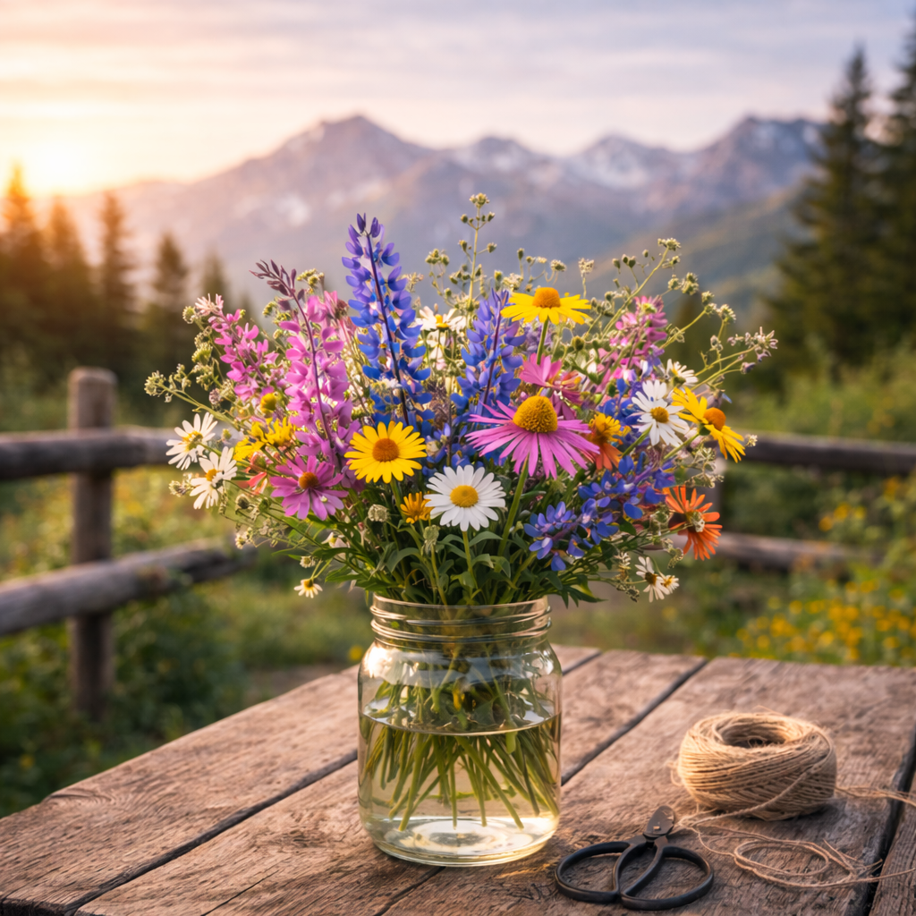 Rocky Mountain Wildflower Mix Seeds | High-Altitude Hardy Flower Blend | Pollinator Friendly Meadow Garden | Non-GMO Heirloom