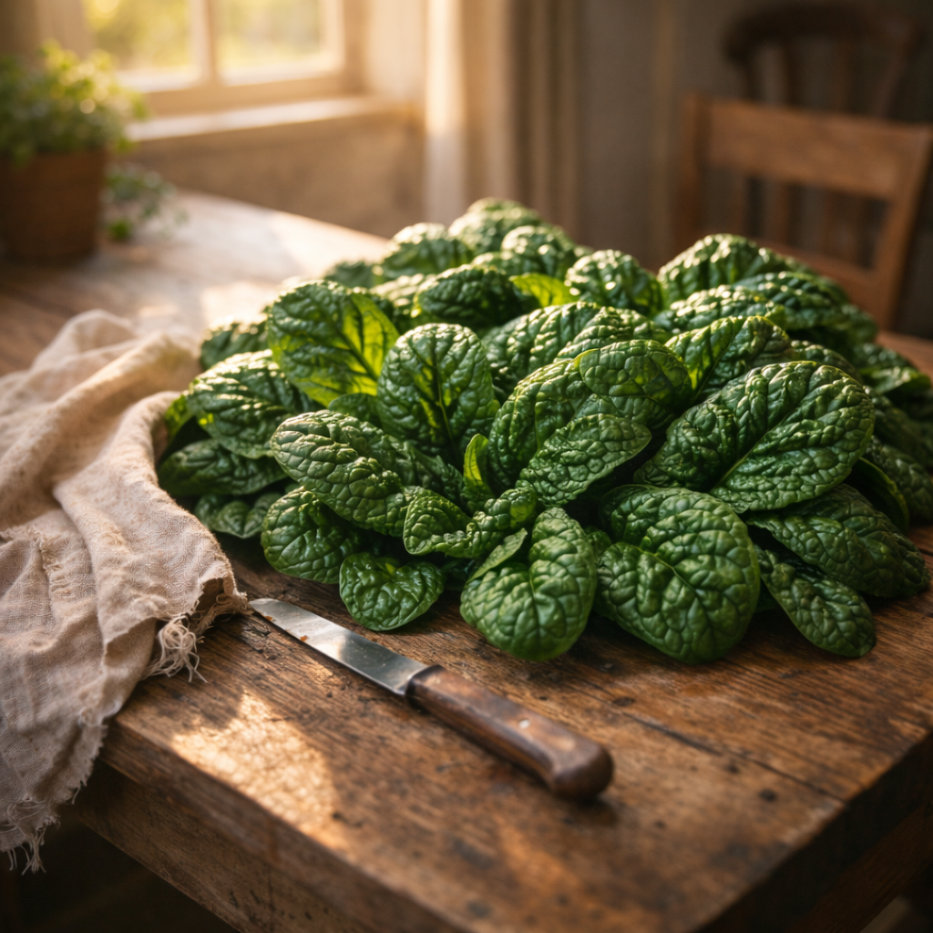 Bloomsdale Long Standing Spinach Seeds – Heirloom Spinach Variety – Slow to Bolt – Cool Season Vegetable Garden Seeds – Non GMO