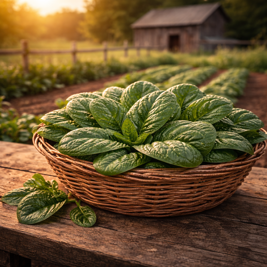 America Spinach Seeds – Heirloom Spinach Variety – Cold Hardy Leafy Greens – Non-GMO Garden Seeds for Spring & Fall Planting
