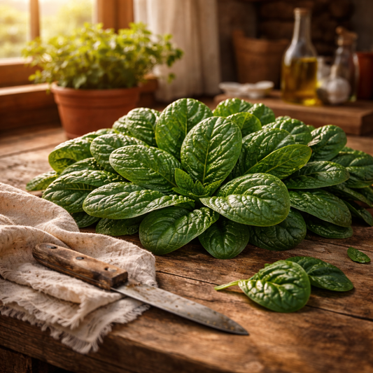 Viroflay Spinach Seeds – Heirloom French Spinach – Large Tender Leaves – Non-GMO Cool Season Vegetable Seeds