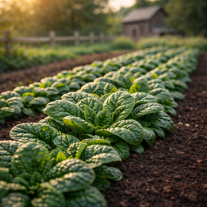 America Spinach Seeds – Heirloom Spinach Variety – Cold Hardy Leafy Greens – Non-GMO Garden Seeds for Spring & Fall Planting