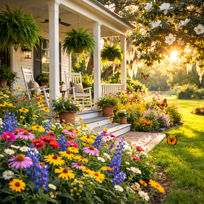 Southeast Mix - Wildflower Seeds | Heat-Tolerant Southern Flower Seed Blend | Pollinator Garden | Butterfly & Bee Friendly
