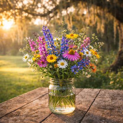 Southeast Mix - Wildflower Seeds | Heat-Tolerant Southern Flower Seed Blend | Pollinator Garden | Butterfly & Bee Friendly