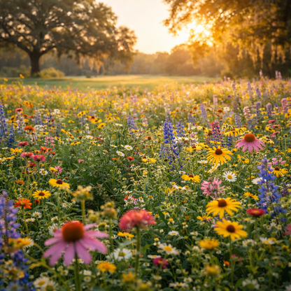 Southeast Mix - Wildflower Seeds | Heat-Tolerant Southern Flower Seed Blend | Pollinator Garden | Butterfly & Bee Friendly