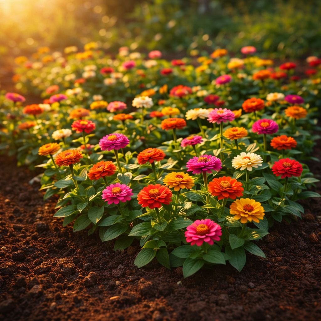 Thumbelina Mix Zinnia Seeds – Heirloom Dwarf Flower Garden Seeds | Pollinator Garden | Butterfly & Bee Friendly | Non-GMO
