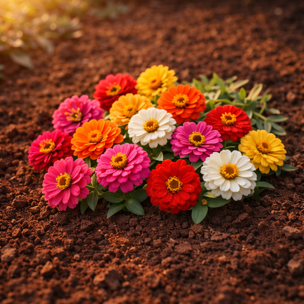 Thumbelina Mix Zinnia Seeds – Heirloom Dwarf Flower Garden Seeds | Pollinator Garden | Butterfly & Bee Friendly | Non-GMO