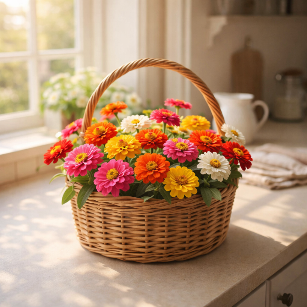 Thumbelina Mix Zinnia Seeds – Heirloom Dwarf Flower Garden Seeds | Pollinator Garden | Butterfly & Bee Friendly | Non-GMO