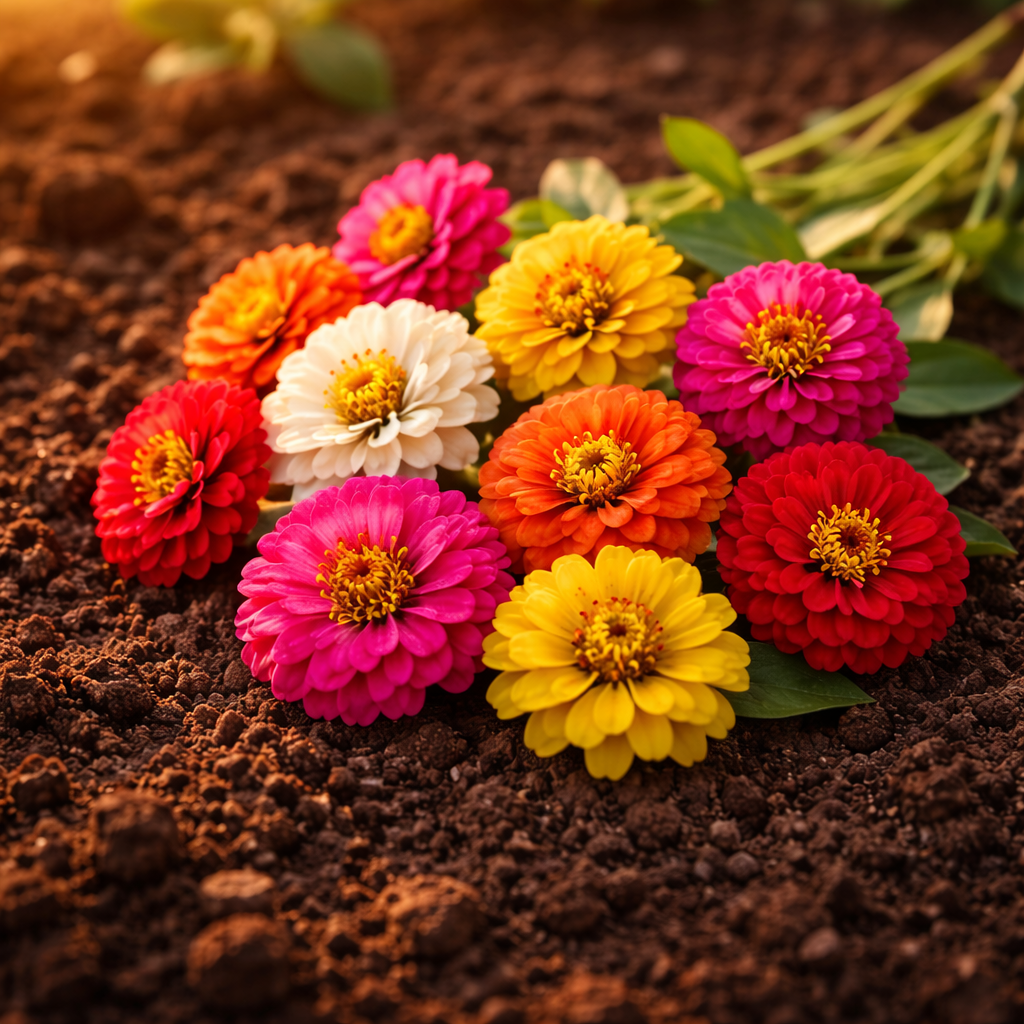 Thumbelina Mix Zinnia Seeds – Heirloom Dwarf Flower Garden Seeds | Pollinator Garden | Butterfly & Bee Friendly | Non-GMO