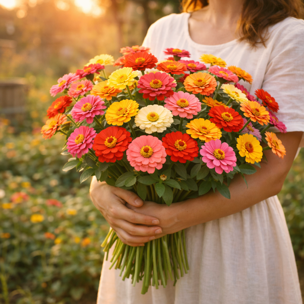 🌸 Organic Zinnia Seeds – Cut and Come Again Heirloom Flower Seeds