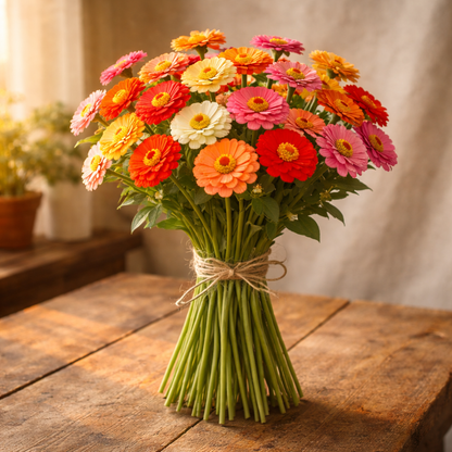 🌸 Organic Zinnia Seeds – Cut and Come Again Heirloom Flower Seeds