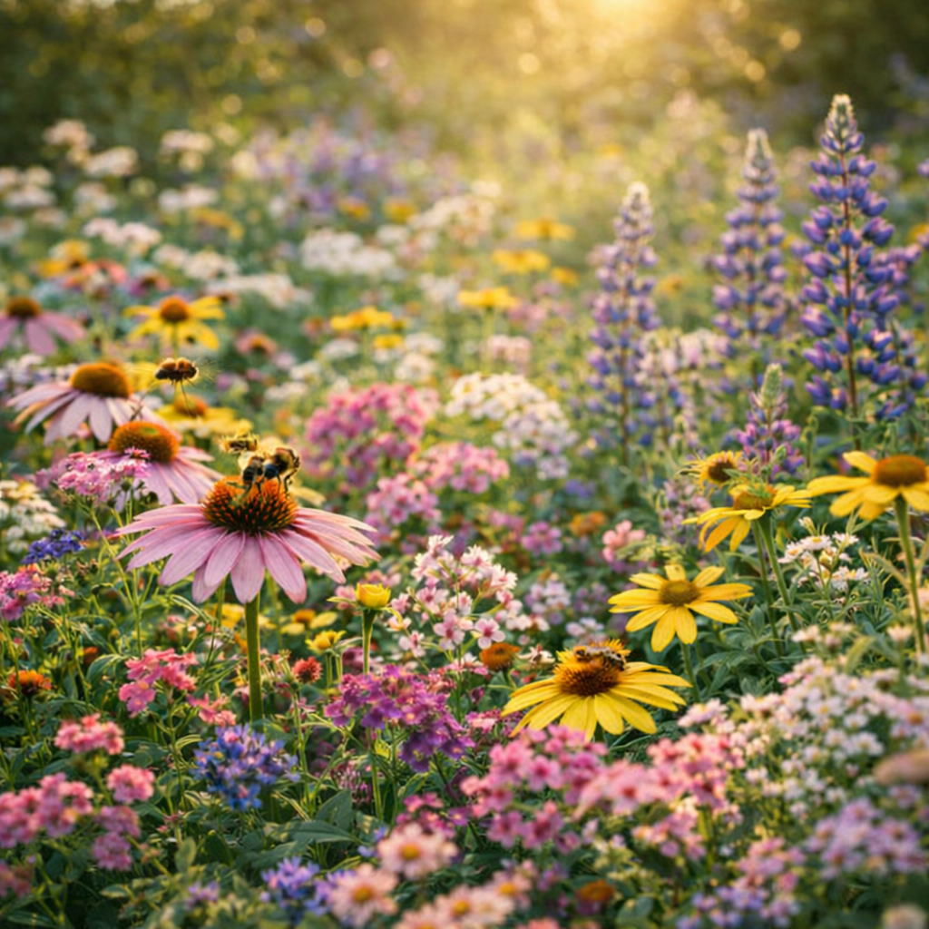 Bee Mix Wildflower Seeds | Pollinator-Friendly Heirloom Flowers