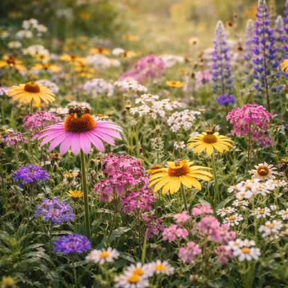 Bee Mix Wildflower Seeds | Pollinator-Friendly Heirloom Flowers